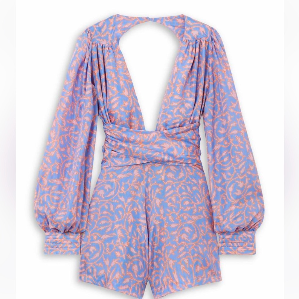 100% silk Hannah Artwear romper, very flattering, can dress up or dress down.